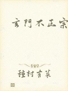 玄门不正宗