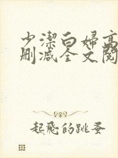 少洁白妇高义无删减全文阅读封面