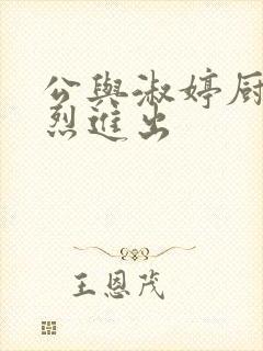 公与淑婷厨房猛烈进出封面