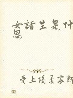 女诸生是什么意思