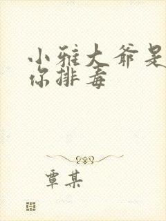 小雅大爷是在帮你排毒封面