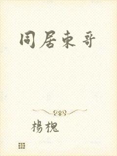 同居东哥封面