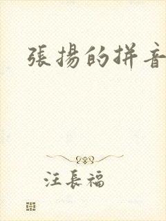 张扬的拼音封面
