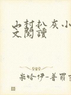 山村扒灰小说全文阅读