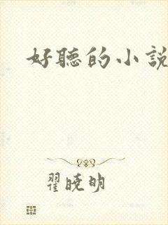 好听的小说名字封面