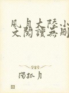 风月大陆小说全文阅读无删减