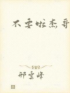 不要啦杰哥封面