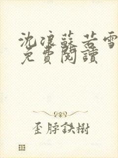 沈浪苏若雪全文免费阅读