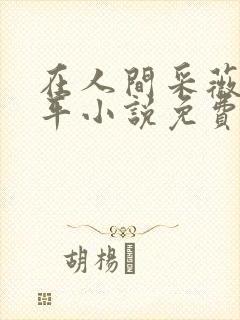 在人间采薇陆三平小说免费阅读封面