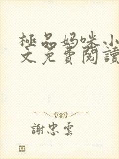 极品妈咪小说全文免费阅读