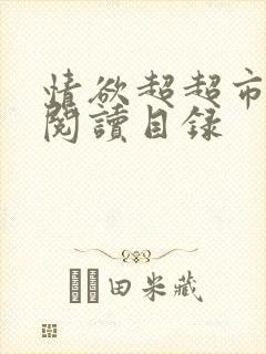 情欲超超市二全阅读目录