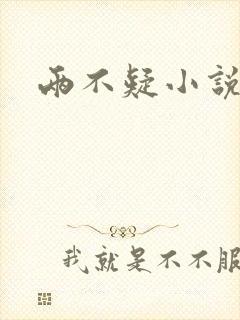 两不疑小说封面