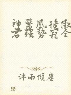 神医凰后傲娇暴君强势宠全文免费阅读
