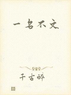 一名不文