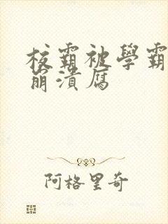 校霸被学霸玩到崩溃腐