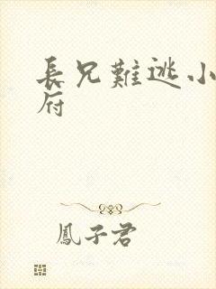 长兄难逃小说萧府封面