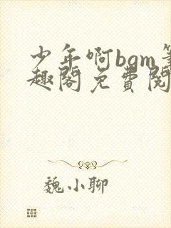 少年啊bgm笔趣阁免费阅读全文下载