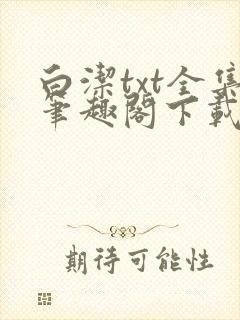 白洁txt全集笔趣阁下载