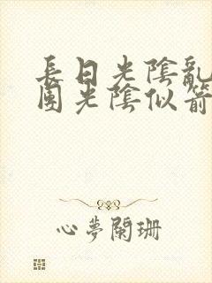 长日光阴乱作一团光阴似箭免费阅读封面