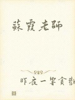 苏霞老师