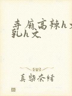 寺庙高辣h文乱乳h文封面
