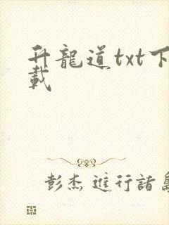 升龙道txt下载