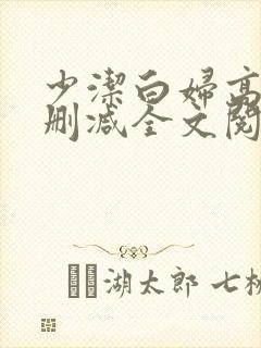 少洁白妇高义无删减全文阅读封面