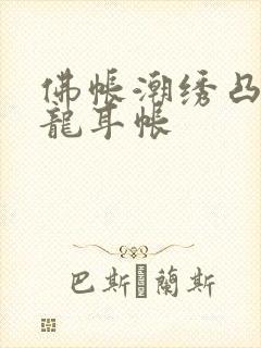 佛帐潮绣凸浮双龙耳帐封面