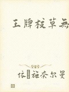 王牌校草无限爱封面