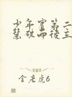 少年宾第二部珏慧破而后立封面