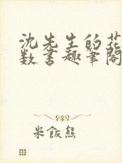 沈先生的花式调数书趣笔阁封面