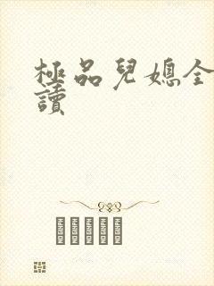 极品儿媳全文阅读封面