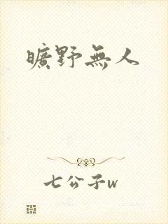 旷野无人封面