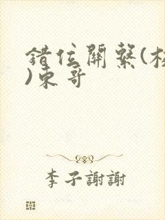 错位关系(校园)东哥封面