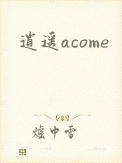逍遥acome封面