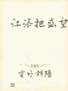 江添把盛望顶哭封面