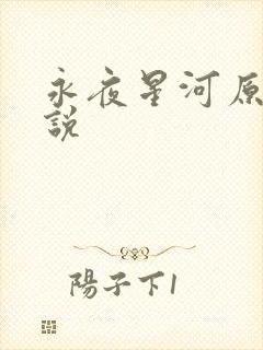 永夜星河原著小说封面
