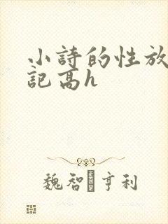 小诗的性放荡日记高h