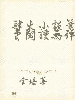肆火小说笔趣免费阅读无弹窗封面