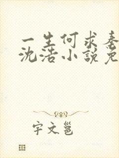 一生何求秦菲雪沈浩小说免费阅读全文笔趣阁
