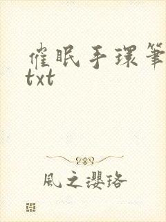 催眠手环笔趣阁txt
