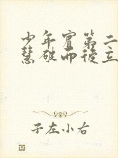 少年宾第二部珏慧破而后立