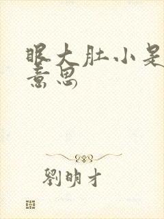 眼大肚小是什么意思