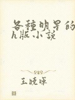 各种明星的综艺h版小说