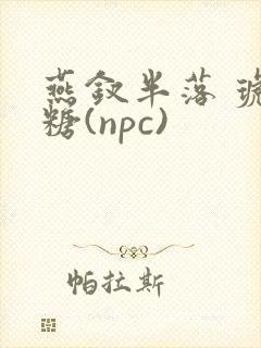 燕钗半落 琥珀糖(npc)