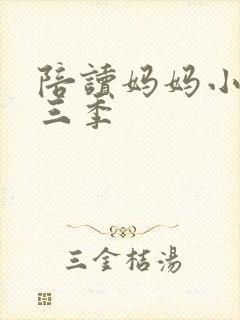 陪读妈妈小说第三季