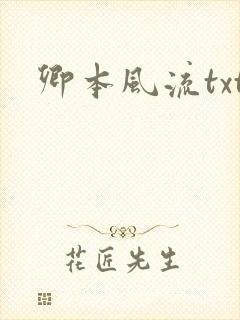 卿本风流txt封面