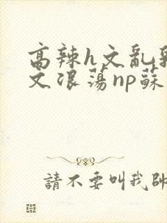高辣h文乱乳h文浪荡np苏夏封面