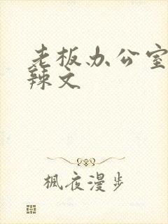 老板办公室系列辣文封面