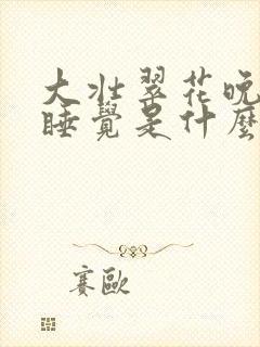 大壮翠花晚上不睡觉是什么电视剧